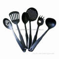 Nylon kitchen utensils sets for cooking, ladle, spaghetti, skimmer, psatula